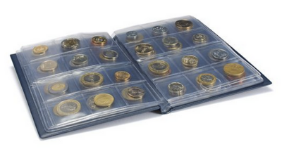 LE335392 - Philatelie 50 - Album de poche pour 96 pièces de monnaie