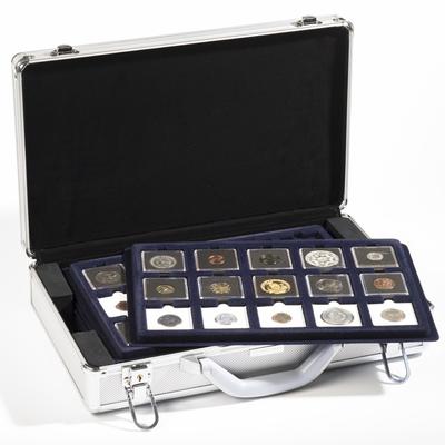 LE343225 - Philatélie - Valise numismatique CARGO pour étuis quadrum - Numismatique - Matériel de collection