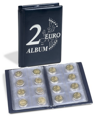 LE350454 - Philatelie 50 - Album de poche Route pour 48 pièces de 2 Euros