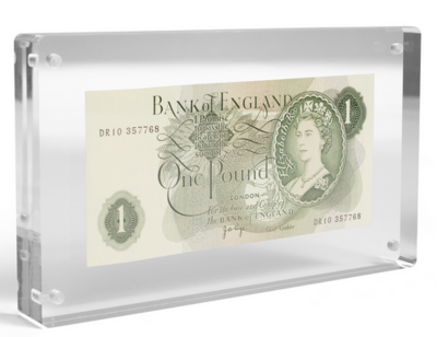 LE373070 - Philatelie 50 - Cadre acrylique pour un billet de banque jusqu'à 170 x 85 mm - Expressio 170