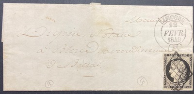 Lettre 20 cts - Philatelie - timbre sur lettre - timbre de France de collection