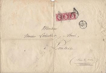 Lettre 24b - Philatelie - timbres de France Classique sur lettre