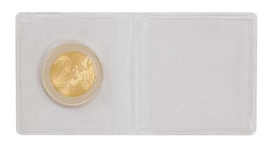 LI2054 - Philatélie - Etuis numismatiques individuels doubles - Pièces de monnaie de collection
