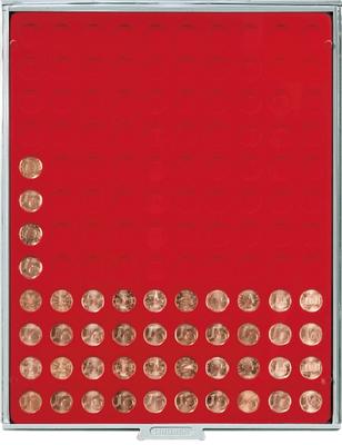 LI2501 - 3 - Philatélie 50 - médailler numismatique de marque LINDNER pour pièces de monnaies de collection