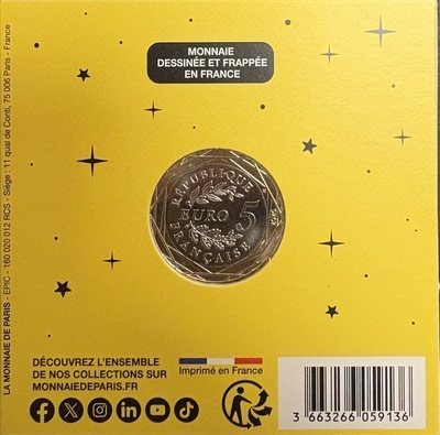 lion2026, Philatélie 50, Pièce 5€ Collection Astro 2025, Monnaie de Paris