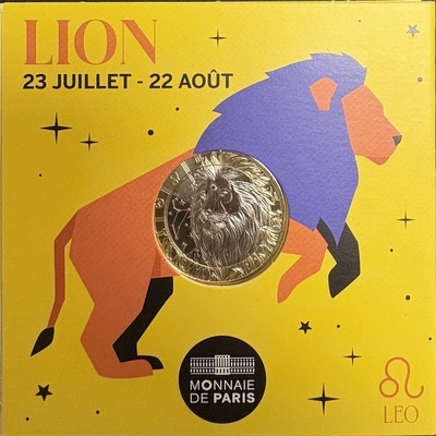 lion2026, Philatélie 50, Pièce 5€ Collection Astro 2025, Monnaie de Paris