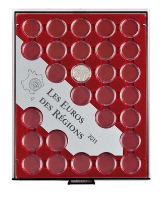 LI S2625 2011 - Philatélie 50 - coffret pour pièces de monnaies de 10 € des régions 2011 - matériel numismatique - marque LINDNER