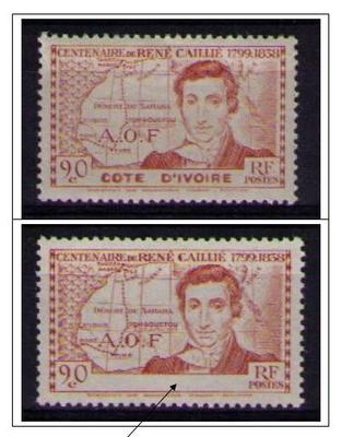 Lot D - Philatélie 50 - timbre de colonies françaises avant indépendance - timbre variété