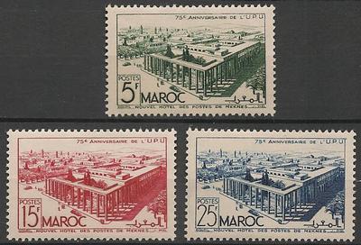 MAR285-287 - Philatélie - Timbres du Maroc N° Yvert et Tellier 285 à 287 - Timbres de colonies françaises avant indépendance - Timbres de collection