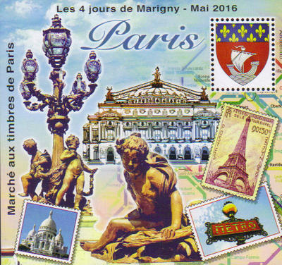 Marigny 2016 - Philatelie - bloc 4 jours de Marigny
