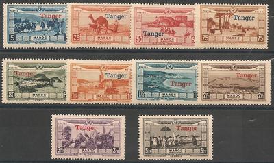 MARPA22-31 - Philatélie - Timbres du Maroc Poste Aérienne N° Yvert et Tellier 22 à 31 - Timbres de colonies françaises avant indépendance - Timbres de collection