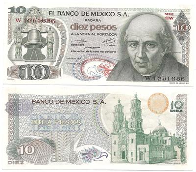 Mexique - Pick 63h - Billet de collection de la Banque du Mexique - Billetophilie - Bank Note