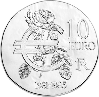 Miterrand 10 € - Philatelie - pièce de monnaie Monnaie de Paris - De Clovis à la République