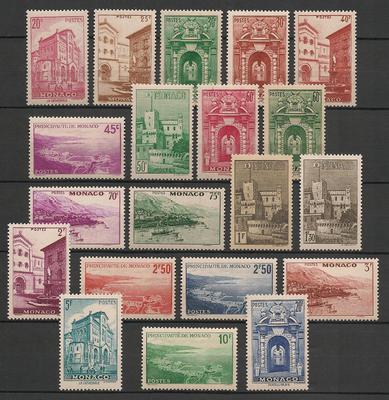 MON169-183 - Philatélie - Timbres de Monaco N° 169 à 183 du catalogue Yvert et Tellier neufs - Timbres de collection