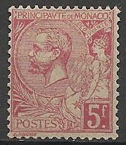 MON21char - Philatélie - Timbre de Monaco N° Yvert et Tellier 21 neuf - Timbres de collection