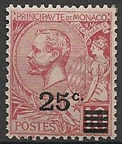 MON52 - Philatélie - Timbre de Monaco N° 52 du catalogue Yvert et Tellier neuf - Timbres de collection