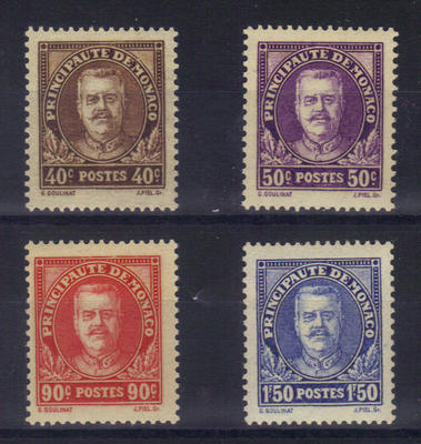 Monaco 115-118 - Philatelie - timbres de Monaco - timbres de collection