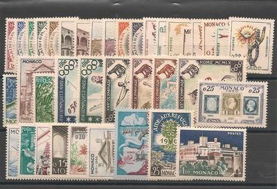 MONANNEE1960 - Philatelie - Année complète 1960 de timbres de Monaco - Timbres de Monaco