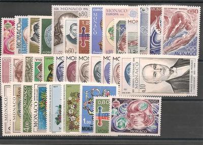 MONANNEE1976- Philatelie - Année complète 1976 de timbres de Monaco - Timbres de Monaco