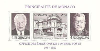 MONBF39 - Philatélie - Bloc feuillet de Monaco N° Yvert et Tellier 39 - Timbres de Monaco - Timbres de collection