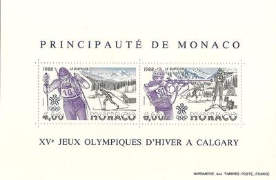 MONBF40 - Philatélie - Bloc feuillet de Monaco N° Yvert et Tellier 40 - Timbres de Monaco - Timbres de collection