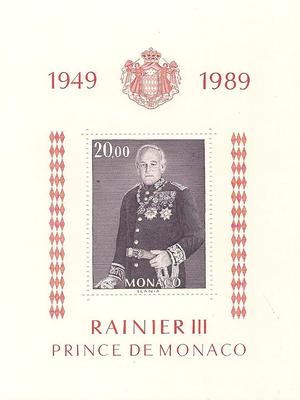 MONBF45 - Philatélie - Bloc feuillet de Monaco N° Yvert et Tellier 45 - Timbres de Monaco - Timbres de collection