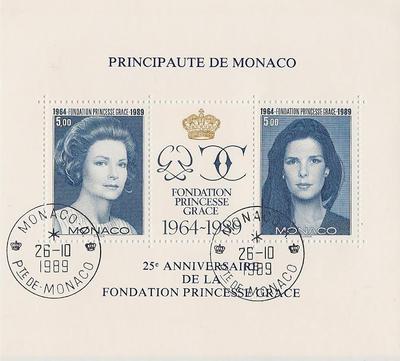 MONBF48obli - Philatélie - Bloc feuillet de Monaco N° 48 du catalogue Yvert et Tellier oblitéré - Timbres de collection