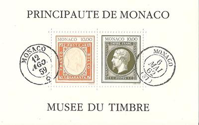 MONBF58 - Philatélie - Bloc feuillet de Monaco N° Yvert et Tellier 58 - Timbres de Monaco - Timbres de collection