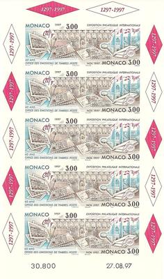 MONBF78 - Philatélie - Bloc feuillet de Monaco N° Yvert et Tellier 78 - Timbres de Monaco - Timbres de collection