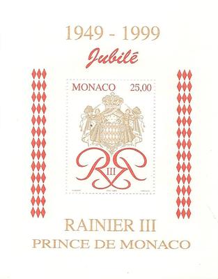 MONBF80 - Philatélie - Bloc feuillet de Monaco N° Yvert et Tellier 80 - Timbres de Monaco - Timbres de collection