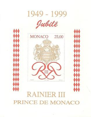 MONBF80 - Philatélie - Bloc feuillet de Monaco N° Yvert et Tellier 80 - Timbres de Monaco - Timbres de collection