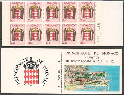 MONCAR2 - Philatélie - Carnet de timbres de Monaco n° YT 2 - Timbres de collection