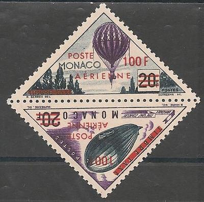 MONPA61-62 - Philatélie - Timbres Poste Aérienne de Monaco N° Yvert et Tellier 61 à 62 - Timbres de Monaco - Timbres de collection