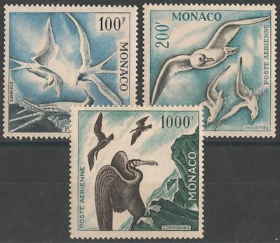 MONPA66-68 - Philatélie - Timbres Poste Aérienne de Monaco N° Yvert et Tellier 66 à 68 - Timbres de Monaco - Timbres de collection