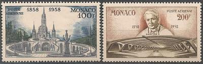 MONPA69-70 - Philatélie - Timbres Poste Aérienne de Monaco N° Yvert et Tellier 69 à 70 - Timbres de Monaco - Timbres de collection