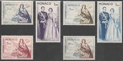 MONPA73-78 - Philatélie - Timbres Poste Aérienne de Monaco N° Yvert et Tellier 73 à 78 - Timbres de Monaco - Timbres de collection