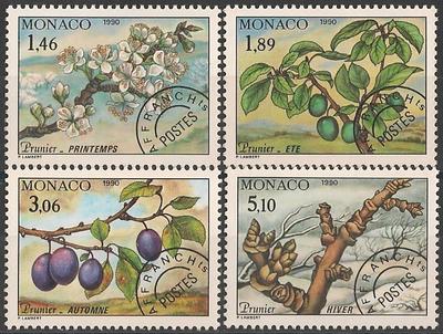MONPREOS106-109 - Philatélie - Timbres préoblitérés de Monaco N° Yvert et Tellier 106 à 109 - Timbres de Monaco - Timbres de collection
