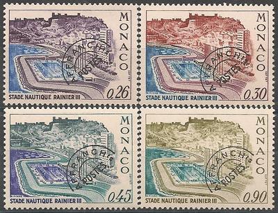 MONPREOS30-33 - Philatélie - Timbres préoblitérés de Monaco N° Yvert et Tellier 30 à 33 - Timbres de Monaco - Timbres de collection