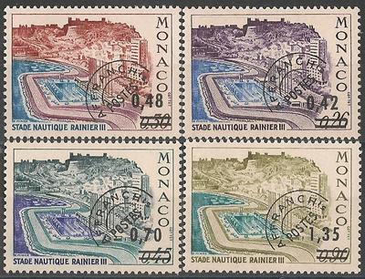 MONPREOS34-37 - Philatélie - Timbres préoblitérés de Monaco N° Yvert et Tellier 34 à 37 - Timbres de Monaco - Timbres de collection