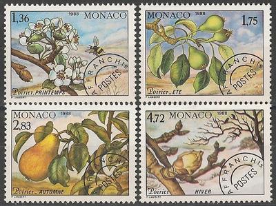 MONPREOS98-101 - Philatélie - Timbres préoblitérés de Monaco N° Yvert et Tellier 98 à 101 - Timbres de Monaco - Timbres de collection