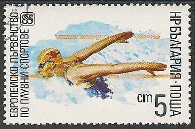 Philatélie - Natation - Timbres de collection