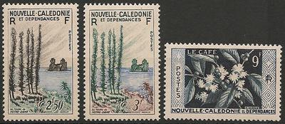 NCAL284-286 - Philatelie - Timbres de Nouvelle-Calédonie N° Yvert et Tellier 284 à 286 - Timbres de collection