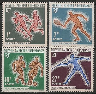 NCAL308-311 - Philatelie - Timbres de Nouvelle-Calédonie N° Yvert et Tellier 308 à 311 - Timbres de collection