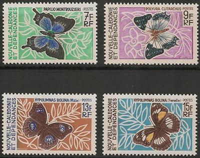 NCAL341-344 - Philatelie - Timbres de Nouvelle-Calédonie N° Yvert et Tellier 341 à 344 - Timbres de collection