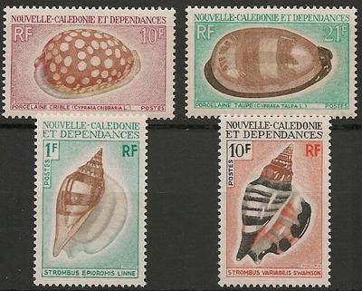 NCAL368-371 - Philatelie - Timbres de Nouvelle-Calédonie N° Yvert et Tellier 368 à 371 - Timbres de collection