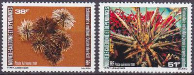 NCALPA215-216 - Philatélie - Timbres Poste Aérienne de Nouvelle-Calédonie N° Yvert et Tellier 215 à 216 - Timbres de collectio
