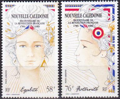 NCALPA261-262 - Philatélie - Timbres Poste Aérienne de Nouvelle-Calédonie N° Yvert et Tellier 261 à 262 - Timbres de collectio