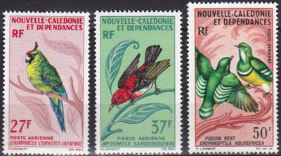 NCALPA88-90 - Philatélie - Timbres Poste Aérienne de Nouvelle-Calédonie N° Yvert et Tellier 88 à 90 - Timbres de collection