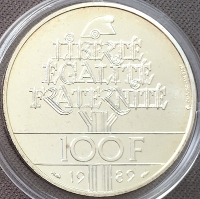 NE-100F-1989-Droits de l’homme-FDC - Philatélie 50 - 100 Francs 1989 Droits de l’homme FDC du coffret fleurs de coins