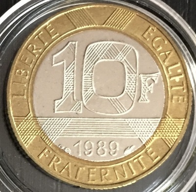 NE-10F-1989-Montesquieu-FDC - Philatélie 50 - 10 Francs 1989 Montesquieu FDC du coffret fleurs de coins